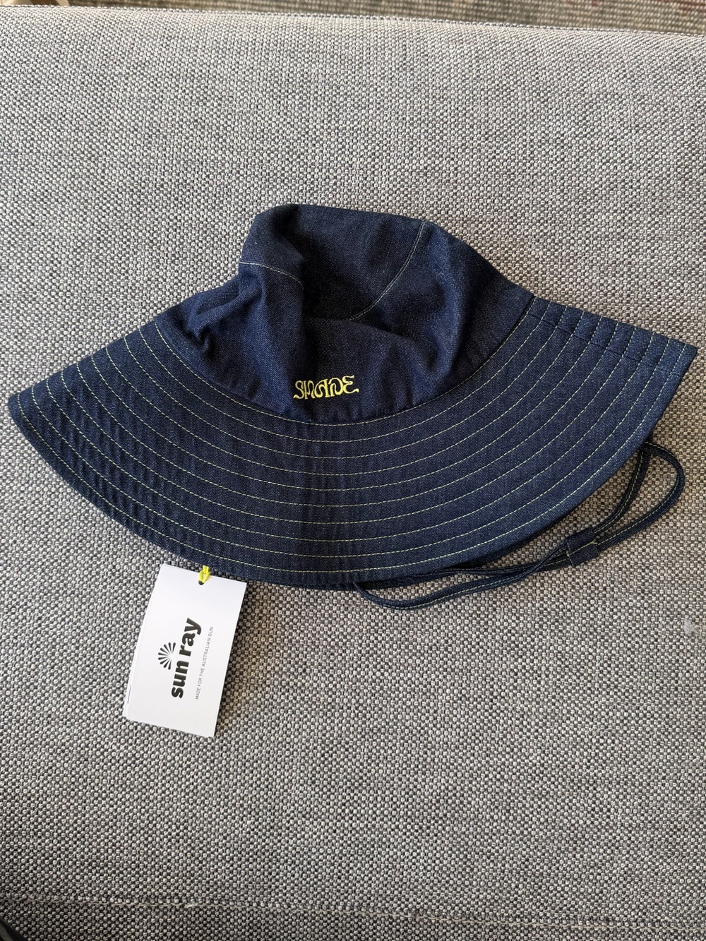 Shady Wide Brim Denim Hat from Sun Ray